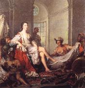 Mademoiselle de Clermont at her Bath,Attended by Slaves Jjean-Marc nattier